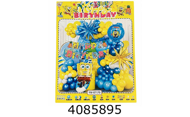 Повітряні кульки фотозона SpongeBob 57шт 10-59