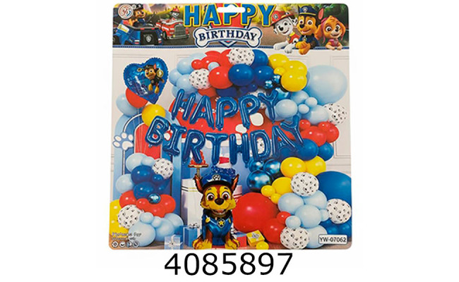 Повітряні кульки фотозона Paw Patrol 56шт 10-62