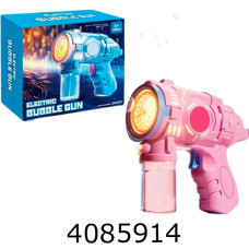 Мильні бульбашки пістолет на батар. 60мл рожевий Big Kids (96) BIGBG085