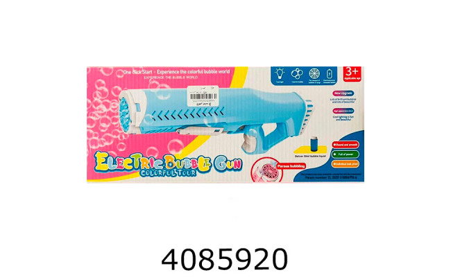 Мильні бульбашки пістолет на батар. 75мл 