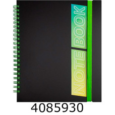 Блокнот на спір. збоку В5 60 арк. Optima кл. пласт.обкл. на гумці O25948-03