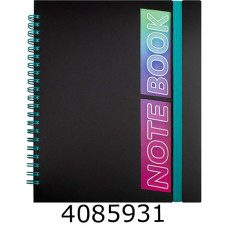 Блокнот на спір. збоку В5 60 арк. Optima кл. пласт.обкл. на гумці O25948-04