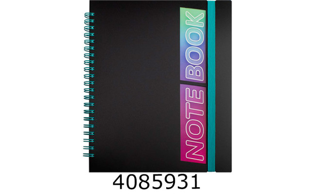 Блокнот на спір. збоку В5 60 арк. Optima кл. пласт.обкл. на гумці O25948-04