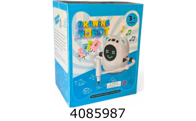 Муз. Робот на батар.  навч. малює з картками 04236