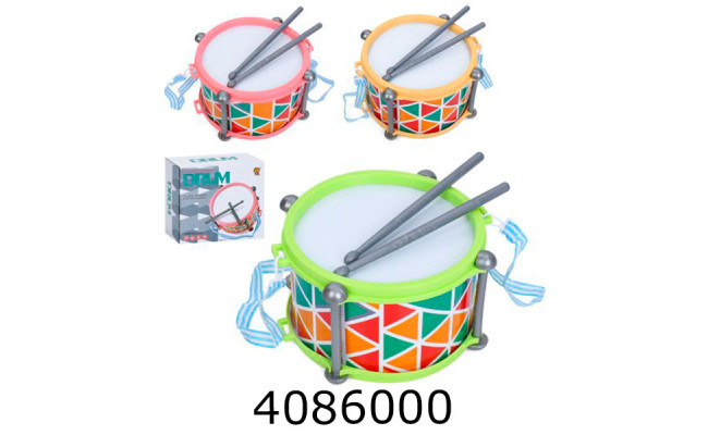 Барабан в коробці 3 кольори 21см (36) 2018T