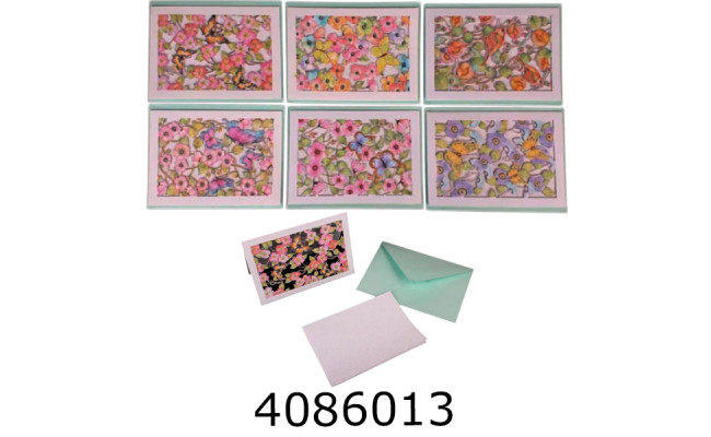 Листівка вітальна +конверт за 6 шт 18*125см 5-85811