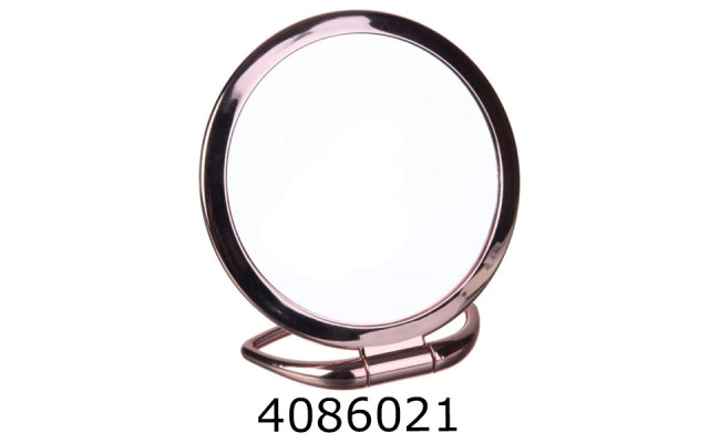 Дзеркало на підставці кругле темна бронза 15*15см () 1-182101