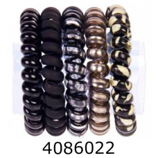 Резинка для волосся Пружинка 5 шт темні ціна за 5 шт 1-217407