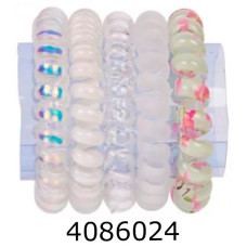 Резинка для волосся Пружинка 5 шт темні ціна за 5 шт 1-217414