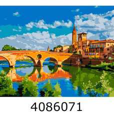 Картина по номерам 40*50см Міський пейзаж 