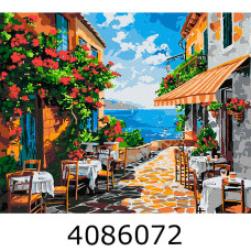 Картина по номерам 40*50см архітектура 