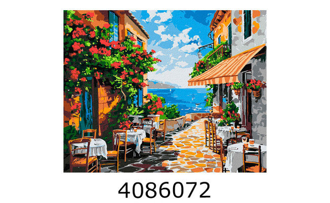 Картина по номерам 40*50см архітектура 