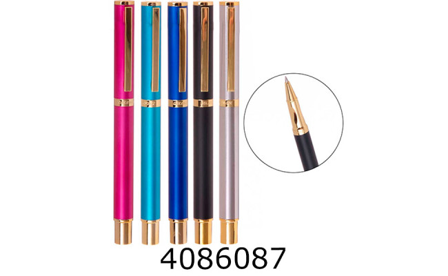 Ручка капілярна подарункова синя (12) 8082/10-291