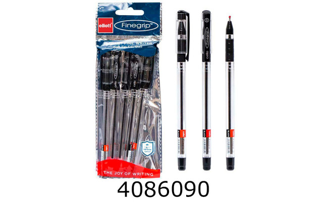 Ручка масл. Cello Finegrip. чорна (50/2500) 388