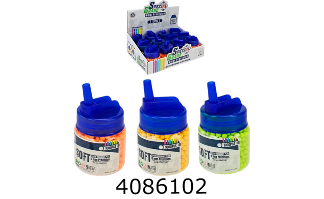 Набої пластик в банці 1000 шт (12/216) QF-21