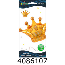 Повітряні кульки фольговані Корона Золота 74см Pelican (5/50/500) 836125