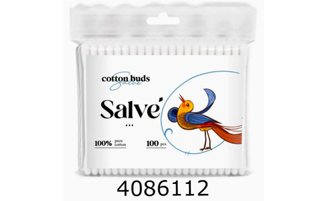 Ватні палички  Salve 100шт в пакеті 98832
