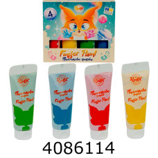 Фарби для мал. пальчиками RUDIX 4кол.*60мл туба (8) 840401