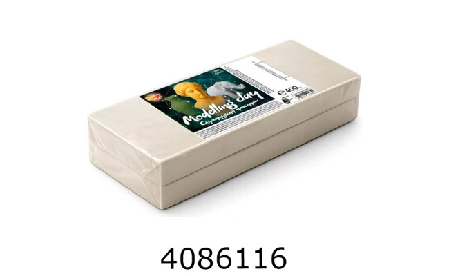 Пластилін Гамма Rudix скульптурний білий 400г. (6) 8940011