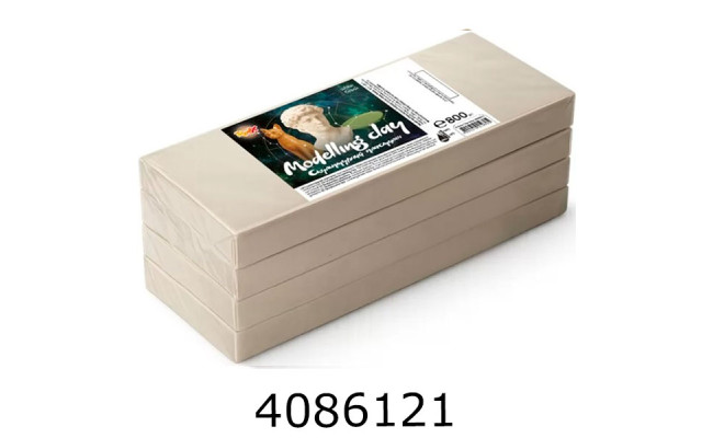 Пластилін Гамма Rudix скульптурний білий 800г. (3) 8980011