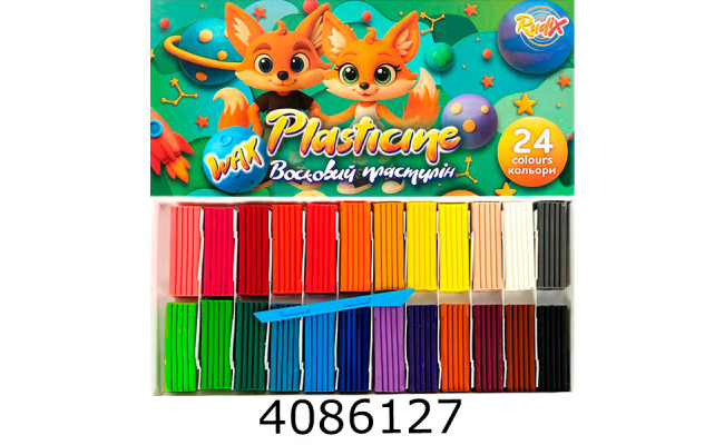 Пластилін RUDIX 24*20г стек (12) 832404