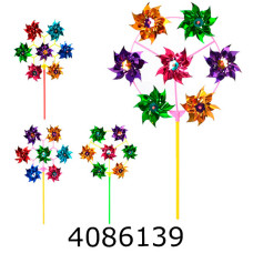 Вітрячок Квітка в кульку 28см ціна за 7 шт (30) M 6234