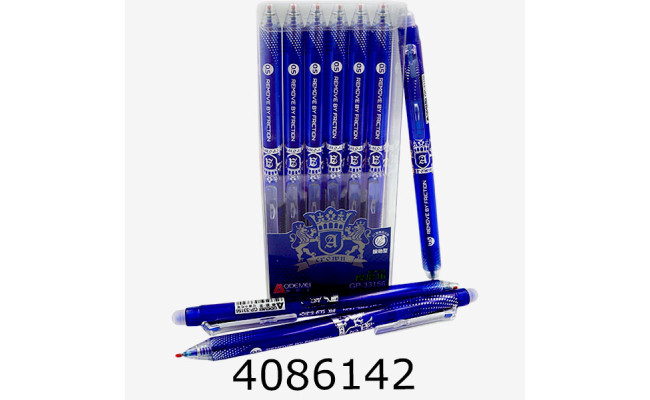 Ручка пише-стирає авт. Aodemei синя 05мм (33156) (12/144) 756284В