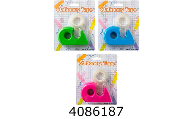 Диспенсер для клейкої стрічки + 2 стрічки (24) NO37