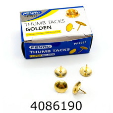 Кнопки гвіздок 100шт. золотисті PP2953