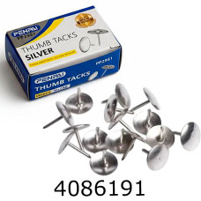 Кнопки гвіздок 100шт. срібні (10) PP2951