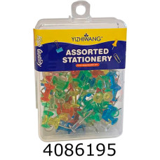 Кнопки бочка 100шт. пласт уп. прозорі (12) YZW8002