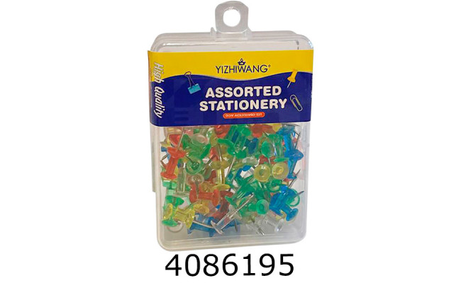 Кнопки бочка 100шт. пласт уп. прозорі (12) YZW8002