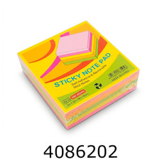Стікери 76*76мм 300 арк. неон 5 кол. YD-33 Стікери 76*76мм 300 арк. неон 5 кол. YD-33