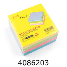 Стікери 76*76мм 500 арк. пастель 4 кол. CD-35