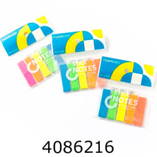 Стікери - закладки 5 кол. 12*45мм*20арк. пласт. неон Penpai (48/1440)