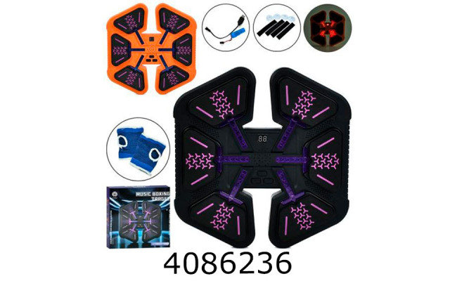 Боксер. набір тренажер-мішень рукавиці 2 кольори в коробці 30*31*5см (6) MS 4642