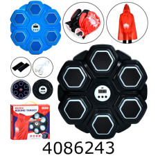 Боксер. набір тренажер-мішень рукавиці плащ 3 кольори в коробці 36*35*8см (6) MS 4652