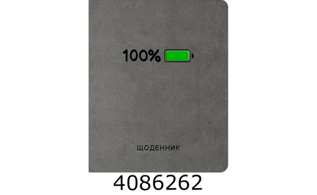 Щоденник шк. шкірзам Поліграфіст А5 42 арк. сірий 