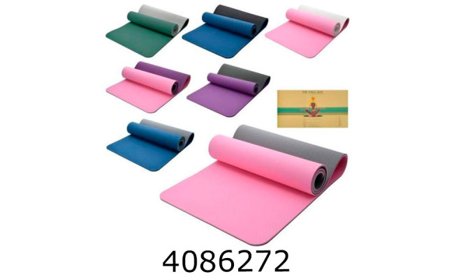 Килимок для йоги 8мм 183*61см 6 кольорів (12) MS 0613-31