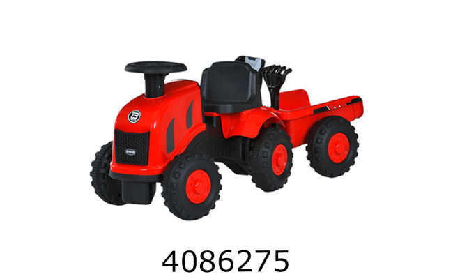 Толокар-трактор з причепом червоний M 6154-3