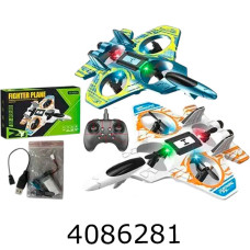 Літак радіо акум. в коробці муз. світло 2 види 25см (12) 479-3