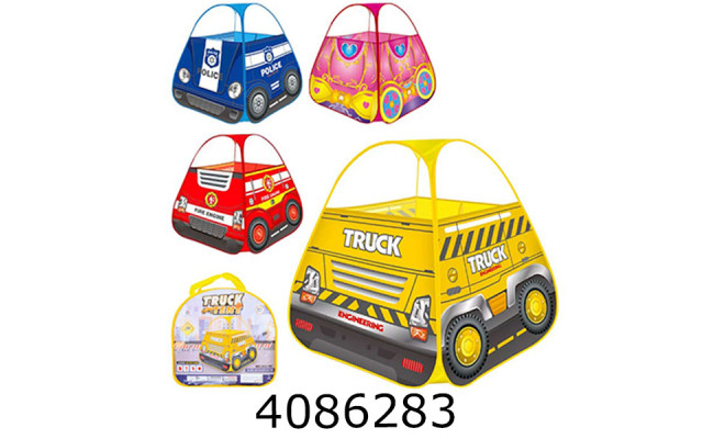 Палатка дитяча Траспорт в сумці 4 види 80*99*82см (12) MR 1116