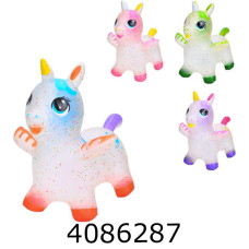 Пригун гумовий Єдиноріг з крилами 1400г 5 кольорів (12) MS 4147