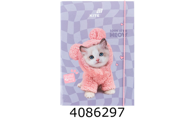 Папка для зошитів В5 на гумці картон SP (10) SP26-210