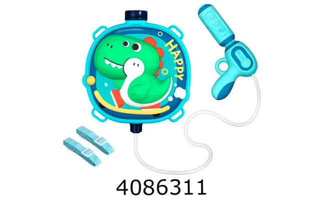 Пістолет водяний з насосом з балоном на плечі в кульку  38*31*7см (30/60) 1060-53