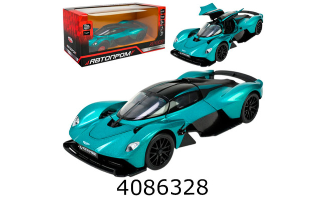 Машинка метал. Aston Martin Valkyrie муз. світ. відкр. двері багажн. Автопром (6/12) 661298