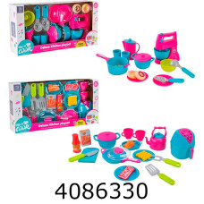 Посуд іграшковий з побутовою технікою 2 види в коробці 25*12*49см (9/18) 66823-2/66823A