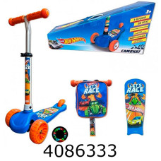 Самокат 3-х колісний Hot Wheels світ. колеса підш. АВЕС-7 до 50кг (6) LS2118