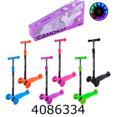 Самокат метал 4 колеса MAXI PU світ. 6 кольорів (6) SC25121