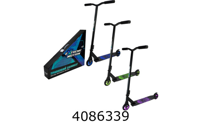 Самокат трюковий алюмін. PU 110мм 3 кольори (6) TR2627
